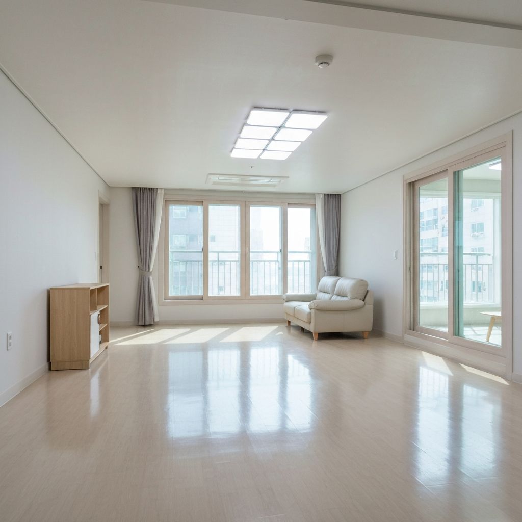 거실 청소 청소 후